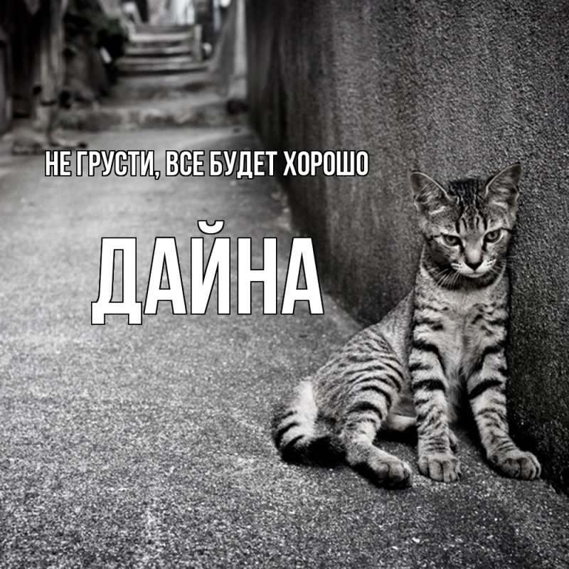 Картинка Не грусти, все будет хорошо, Дайна