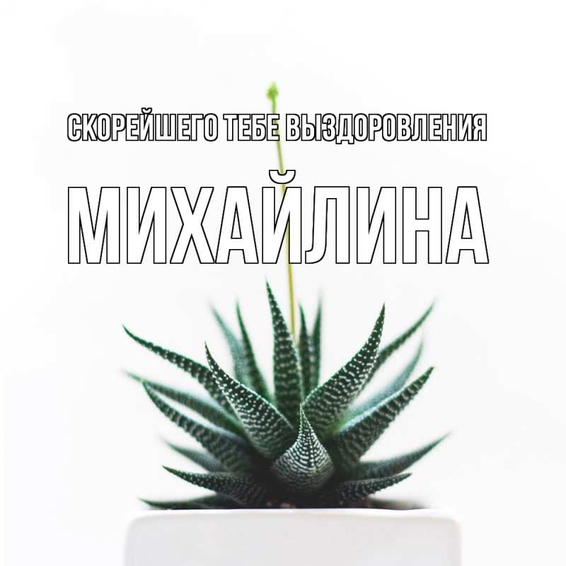 Картинка Скорейшего тебе выздоровления, Михайлина