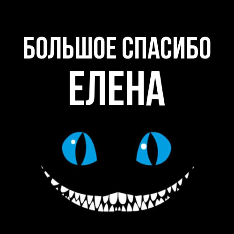 Картинка Большое спасибо, Елена