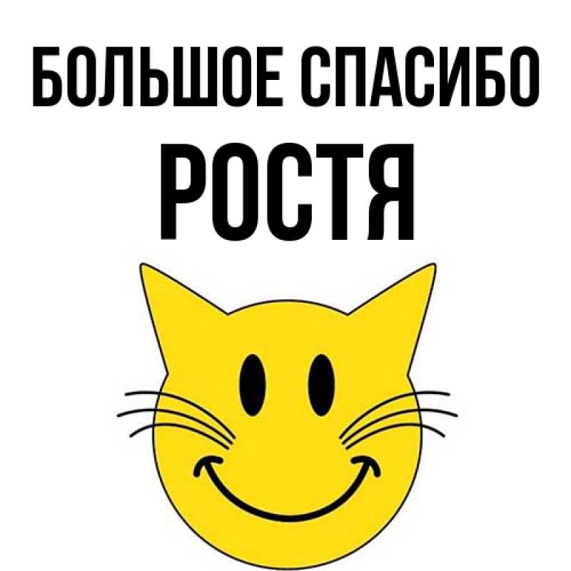 Картинка Большое спасибо, Ростя
