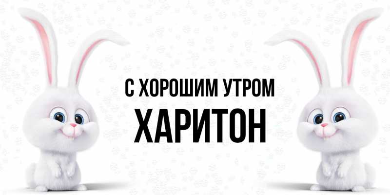 Картинка С хорошим утром, Харитон
