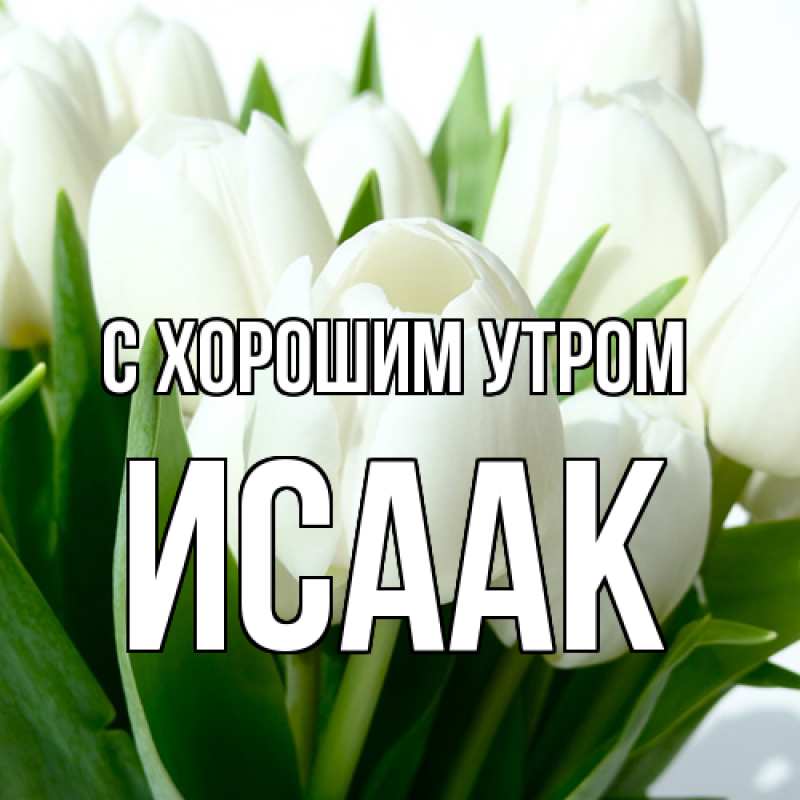 Картинка С хорошим утром, Исаак