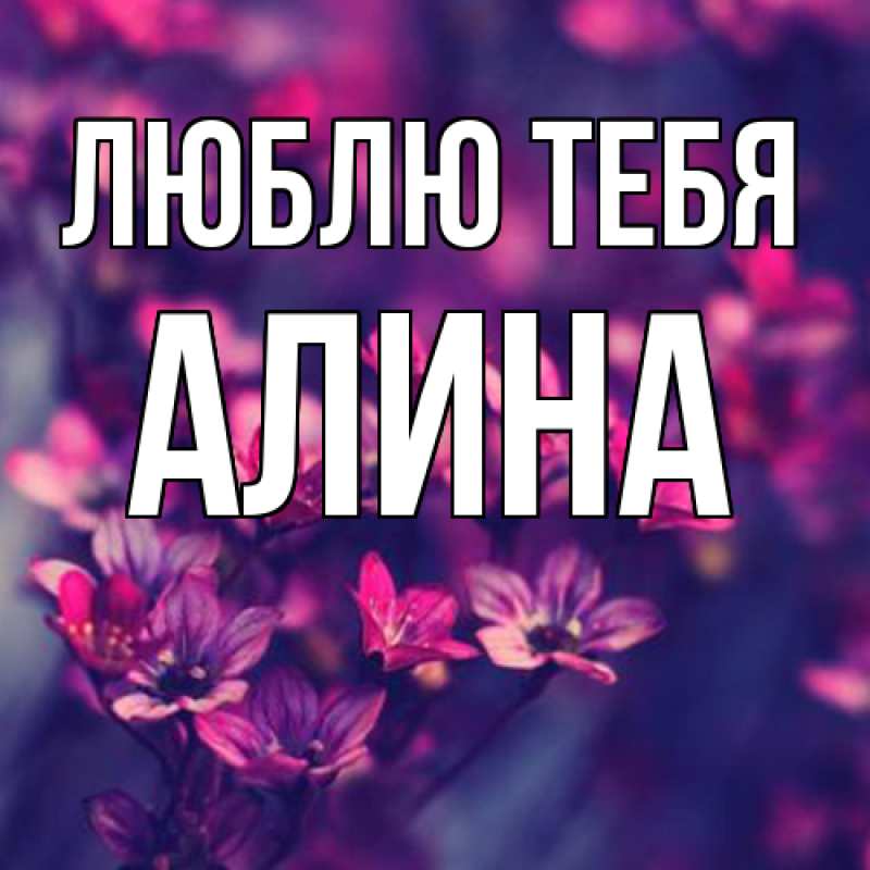 Картинка Люблю тебя, Алина