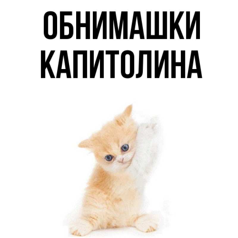 Открытка с именем, Капитолина, Обнимашки