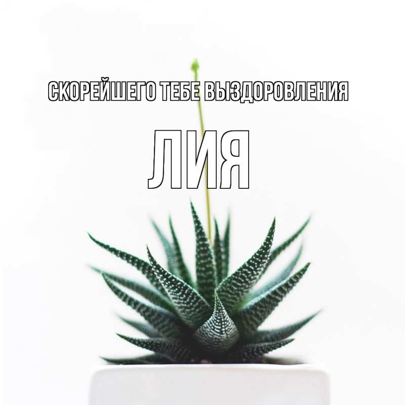 Картинка Скорейшего тебе выздоровления, Лия