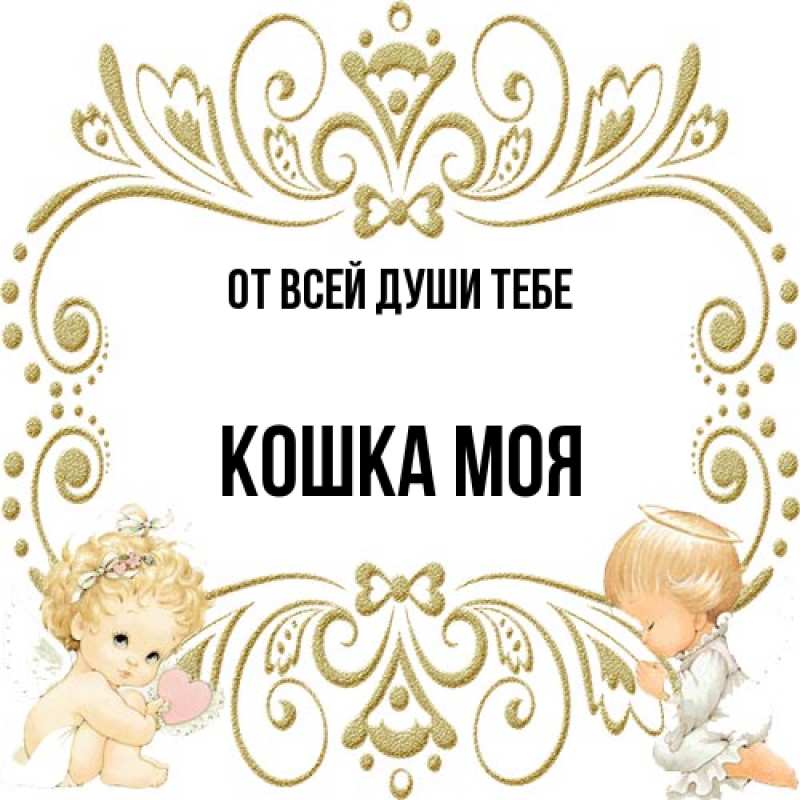 Картинка От всей души тебе, Кошка моя