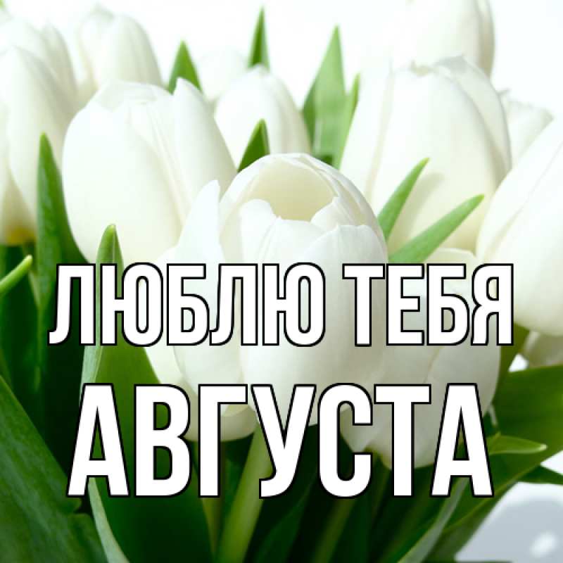 Картинка Люблю тебя, Августа