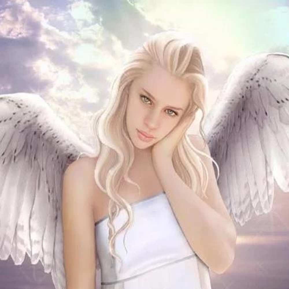 Открытка на каждый день с именем, Ангел От всей души тебе блондинка Прикольная открытка с пожеланием онлайн скачать бесплатно 