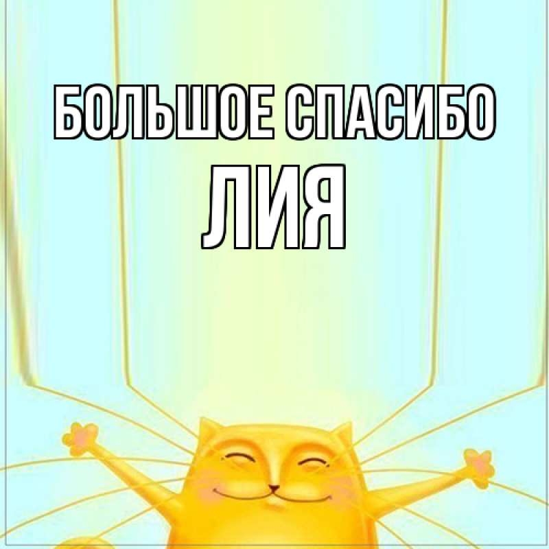 Картинка Большое спасибо, Лия