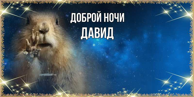 Картинка Доброй ночи, Давид