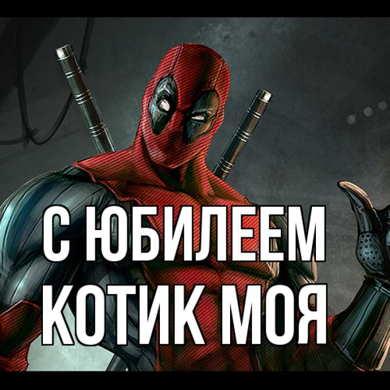 Картинка C юбилеем, Котик моя
