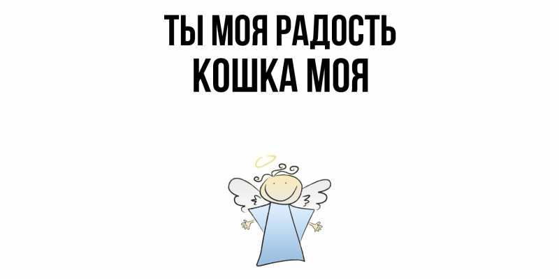 Картинка Ты моя радость, Кошка моя