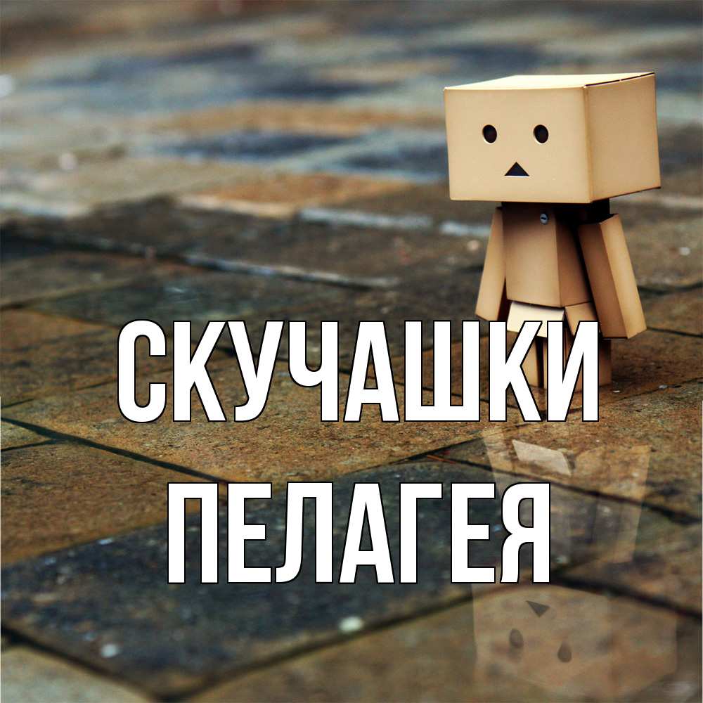 Открытка на каждый день с именем, Пелагея Скучашки куколка из картона в стиле майнкрафт Прикольная открытка с пожеланием онлайн скачать бесплатно 